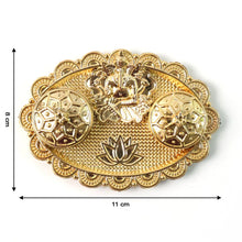 Ganesh Embossed Roli–Chawal Kumkum Chopra - (1 Pc) - justgrabit.in | Just Grab It
