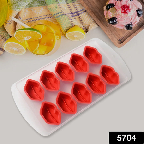 Silicone Mold Ice Cube Tray Creative Sweet Multi Type Ice Tray, Ice Cube Trays Multi Fruit Shape Ice Tray (1 Pc) - justgrabit.in | Just Grab It