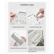 Multipurpose Platic Hanging Drain Rack Retractable Sponge Storage Hanging Rack With Adhesive Hook for Kitchen and Bathroom Dishcloth Holders Basket Drying Tray Organizer - Justgrabit Inc.