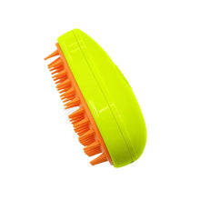 3 - in - 1 Cat Steamy Brush – Self - Cleaning Pet Grooming & Hair Removal Comb - Justgrabit Inc.