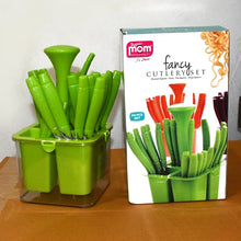 Supermom Premium Fancy Cutlery Set with Holder (24 Pc / Set) - Justgrabit Inc.