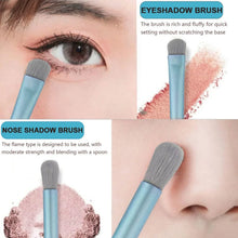 8 - Piece Mini Makeup Brush Kit – Portable Premium Synthetic Set with Case (Mix Colors) - Justgrabit Inc.