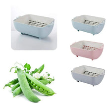 Multifunctional BPA Free Double Layered Plastic Rotatable Strainer Basket (Multicolor) - Justgrabit Inc.