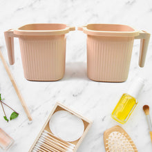 Plastic Square Bath Water Mug (4 Pc / 1000 ML / Mix Color) - justgrabit.in | Just Grab It