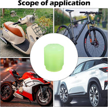 Tyre Valve Caps Luminous Glow Car Tire Valve Cap Covers vaal cap (100 Pcs Set) - justgrabit.in | Just Grab It