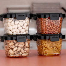 Plastic Food Storage Containers with Lid (4 Pcs Set / 500 ML) - justgrabit.in | Just Grab It