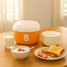 Orange ELECTRONIC YOGURT MAKER, AUTOMATIC YOGURT MAKER MACHINE 1L YOGHURT PLASTIC CONTAINER FOR HOME USE - justgrabit.in | Just Grab It