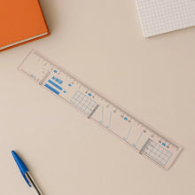 Multifunctional Transparent Plastic Geometry Ruler (1 Pc) - Justgrabit Inc.