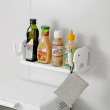 Multifunctional Elephant - Shaped Wall Shelf – No - Punch Mini Organizer for Kitchen, Bathroom & Bedroom - justgrabit.in | Just Grab It