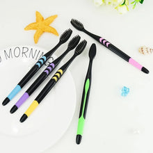 Soft Toothbrush With Plastic Round Box for Men and Women, Kids, Adults Plastic Toothbrush (10 pcs Set) - Justgrabit Inc.