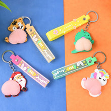Silicone Keychain with Wrist Strap & Squeeze Toy (1 Pc Mix design) - Justgrabit Inc.