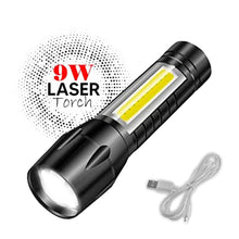 Mini Search Rechargeable LED Long Range Flashlight Emergency Light Torch - justgrabit.in | Just Grab It
