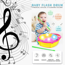 Flash Drum Toy – Colorful Musical Drum with Light Effects, Best Gift for Kids - Justgrabit Inc.
