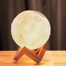 3D 2 in 1 LED Printed Moon Lamp & Aroma Diffuser (1 Pc) - justgrabit.in | Just Grab It