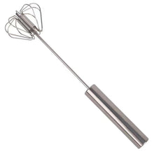 Big Stainless Steel Egg Whisk, Hand Push Rotary Whisk Blender (1 Pc / 35 Cm) - justgrabit.in | Just Grab It