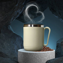 Ganesh Premium Stainless Steel Coffee Mug with heat resistant mug lid. Approx 400Ml mug. - Justgrabit Inc.