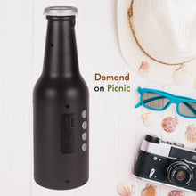 Bottle - Shaped Wireless Bluetooth Speaker with FM, USB & AUX Support - justgrabit.in | Just Grab It