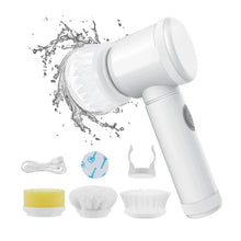 Portable Electric Cleaning Brush with 3 Replaceable Brush Heads (5 In 1) - Justgrabit Inc.