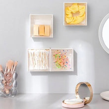 4037Adhesive Wall Mounted Flip Storage Box Holder Small Object Storage Case ( 1 pcs ) - justgrabit.in | Just Grab It