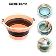 Multi - Purpose Portable Collapsible Folding Tub, with Hanging Hole & Save Storage Space, Also use for Foot Spa. - Justgrabit Inc.