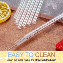 Reusable Glass Straws Clear Glass Drinking Straw 5Pc - Justgrabit Inc.