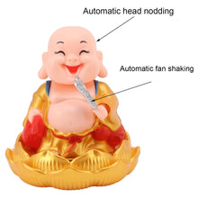 Solar Power Moving Buddha Car Ornament (1 Pc) - justgrabit.in | Just Grab It
