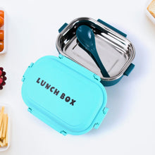 Insulated Testy Stainless Steel Leakproof Lunch Box With Spoon (1 Set) - justgrabit.in | Just Grab It
