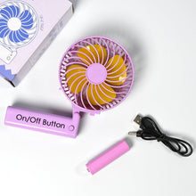 Portable Mini handy Fan & Personal Table Fan (Battery Not Include) - justgrabit.in | Just Grab It