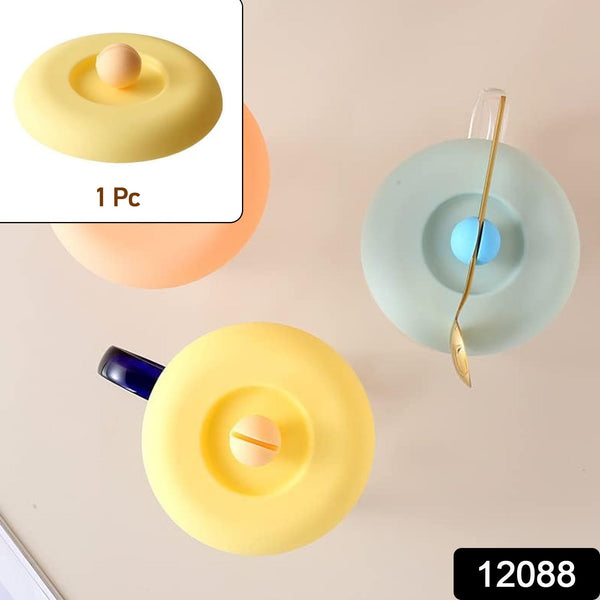 Cup/Mug Lid Dust Proof Silicone Rubber Airtight Seal (Lid Only, 1 Pc) - justgrabit.in | Just Grab It