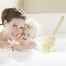 Loofah Back Scrubber with Long Handle for Shower & Bath Cleaning - justgrabit.in | Just Grab It