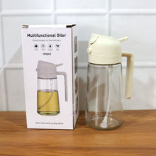 2 - in - 1 Multi - Purpose Glass Oil Dispenser Bottle (500 ml Approx) - justgrabit.in | Just Grab It