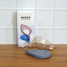 Leaf Shape Soap Dish Holder with Drain for Bathroom & Kitchen Use - justgrabit.in | Just Grab It