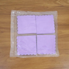 Lilac Scalloped Disposable Paper Napkin (23 x 23 cm / 120 Pc) - justgrabit.in | Just Grab It