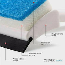 2 - in - 1 Glass Wiper & Brush – Double - Sided Cleaner for Mirrors, Tiles & Windows - justgrabit.in | Just Grab It