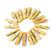 Heavy Duty Bamboo Wooden Cloth Clips / Pegs (20 Pcs Set) - justgrabit.in | Just Grab It