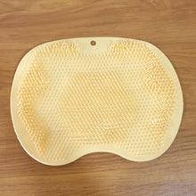 Yellow Silicone Bath Massage Cushion – Suction Cup Exfoliating Foot Scrubber & Mat - Justgrabit Inc.