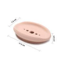 2 in 1 Silicone Cleaning Brush used in all kinds of bathroom purposes for cleaning and washing floors, corners, surfaces and many more things. - Justgrabit Inc.