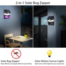 Bug Zapper Outdoor 2 in 1 Solar Mosquito Zapper Lamps (1 Pc) - justgrabit.in | Just Grab It