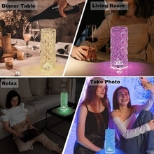 Crystal Touch Night Light for Bedroom Decor (16 Colors, Remote, USB) - justgrabit.in | Just Grab It