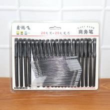 Refillable Black Marker Pen with Extra Ink Refills 20 pieces (1 Set) - justgrabit.in | Just Grab It