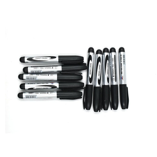 10 Pc Permanent Black Marker - Justgrabit Inc.