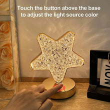 Star Crystal Diamond Touch Lamp – USB Rechargeable, 3 - Way Dimmable - Justgrabit Inc.