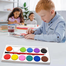 Painting Water Color Kit - 12 Shades and Paint Brush (13 Pcs) - Justgrabit Inc.