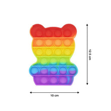 Bear It Fidget Toys Stress Relief Rainbow Toy ( 1 pcs ) - justgrabit.in | Just Grab It