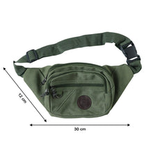 Stylish Multi - Pocket Black Waist Bag / Fanny Pack (1 Pc / Mix Design) - justgrabit.in | Just Grab It