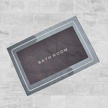 Square Bathroom mat Water Absorbent mats Diatomite Door Mat Anti - Slip Bath Mat Quick Drying Absorbent mat for Home, Kitchen (57x38cm) - justgrabit.in | Just Grab It