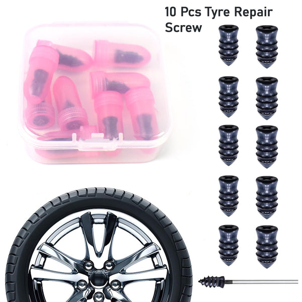 Tire Repair Rubber Nail Car Tire Repair Nails Tire Repair Pink (10 Pcs Set) - justgrabit.in | Just Grab It