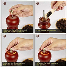 Wooden Pepper Mill 6 inch Tall - Best Pepper Grinder (1 Pc) - justgrabit.in | Just Grab It