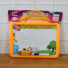 2 - in - 1 Kids Writing Board Set – Double - Sided Whiteboard & Blackboard - justgrabit.in | Just Grab It