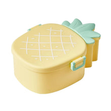 Kids Lunch Box Cute Pineapple Shaped Bento Box with Fork Spoon Snack Container Microwave Portable Office Lunch Box (1 Pc / With Spoon & Fork) - Justgrabit Inc.